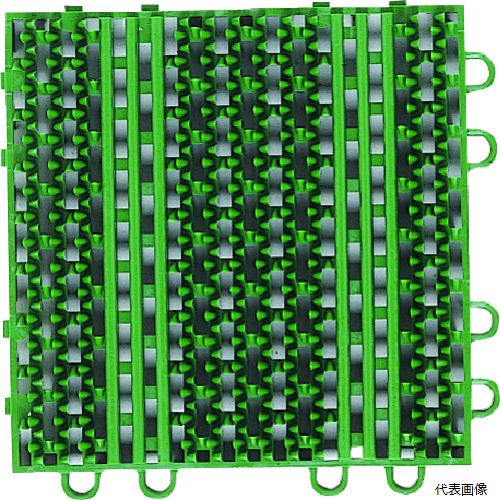 コンドル F-120-HK-G エバック 屋外用マット ライナーハードマット 本駒 緑