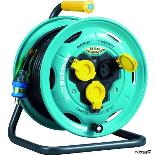 ハタヤリミテッド BN-30K ハタヤ コードリール 防雨型業務用戦力リール 単相100Vアース・ブレーカー付 30m