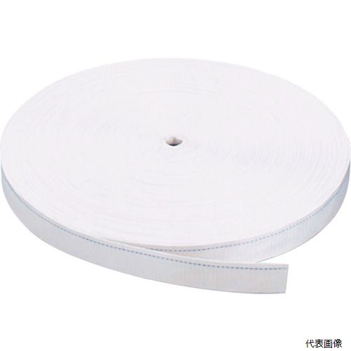 【特長】 ●ベルトを使用するので、帯鉄、ワイヤロープに比べ荷物に傷がつきにくく、また作業者も安全に作業ができます。 【用途】 ●荷締め。 ●名称：タイトロンベルト ●全長(m)：100 ●ベルト寸法(mm)幅×厚さ：45×1.2 ●適合金具：TKR45-2T、TKRS45-2T 【材質／仕上】 ●ポリエステル 【入数】 ●1巻 他のサイズはこちら 在庫のない商品は検索に表示されない場合がございます　