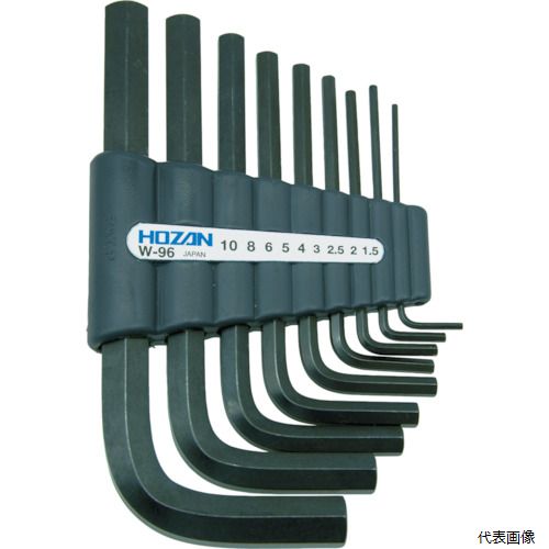 乐天商城 - ホーザン W-96 HOZAN 六角レンチセット 9本