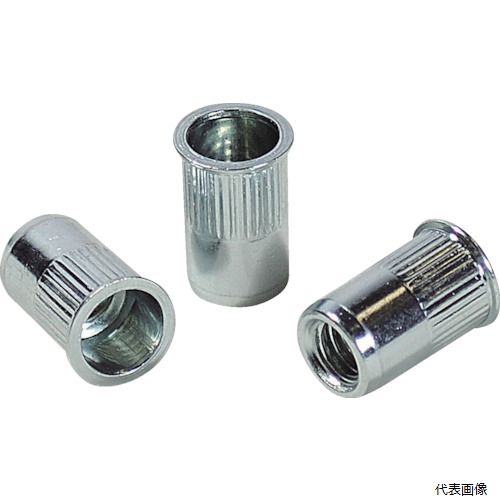 【スタンプラリー】ロブテックス NSK10MR エビ ローレットナット(薄頭・スティール製) 板厚4.0 M10×1.5..