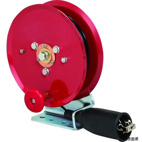 中発販売 ER-421M Reelex 手動巻アースリール 0.75SQ×21m 50Aアースクリップ付
