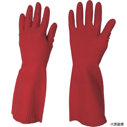 東和コーポレーション 265-S ビニスター 天然ゴム手袋 ビューティー中あつ手 S(4.0)