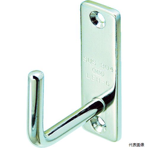 水本機械製作所 B-2193 水本 吊金具(ビス止めタイプ) ステンレス ロングアイフック 9mm×27mm