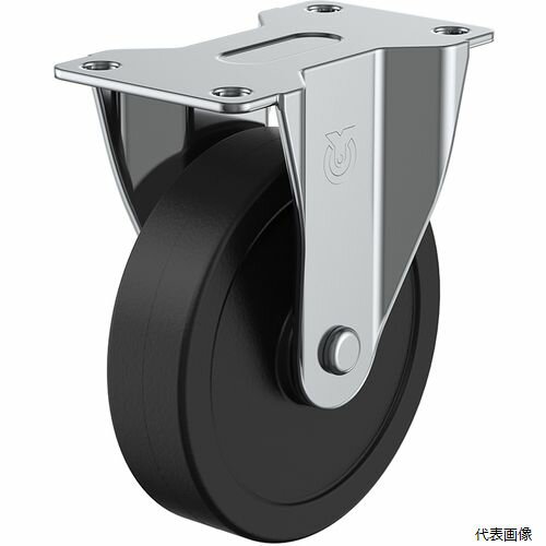 乐天商城 - ユーエイ ER-50R プレート式 固定 キャスター ゴム 車輪径50mm Eタイプ ER型 取付寸法56×28
