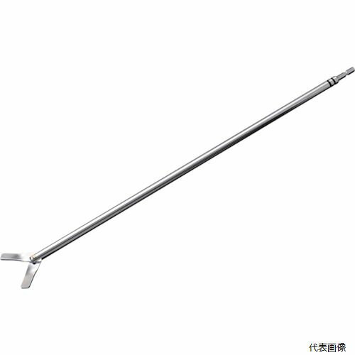 【特長】 ●一斗缶の口から差込み回転させると羽根が広がります。(一斗缶の天板を切らずに使える。) ●一斗缶の口からミキサーを挿入して攪拌することができます。(一斗缶の口径Φ25mm以下は不可) ●ミキサーを回転させると羽根が広がります。(回転時の羽根径Φ80mm) 【用途】 ●塗料等の材料の攪拌作業などに。 ●液体や塗料の攪拌作業に。 【入数】 ●1本 他のサイズはこちら 在庫のない商品は検索に表示されない場合がございます