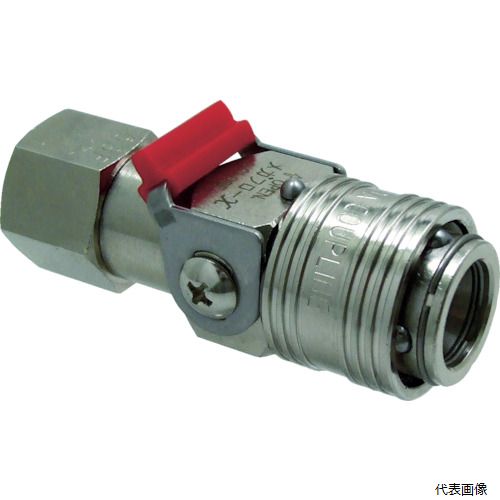 千代田通商 MFXP-04F-B チヨダ 金属カップリング メガフローXパージ付真鍮Rc1／2