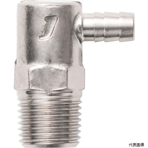 潤工社 BL-6X4-PT1/4-BSN ハンディタッチ継手 エルボ 6×4mm PT1／4