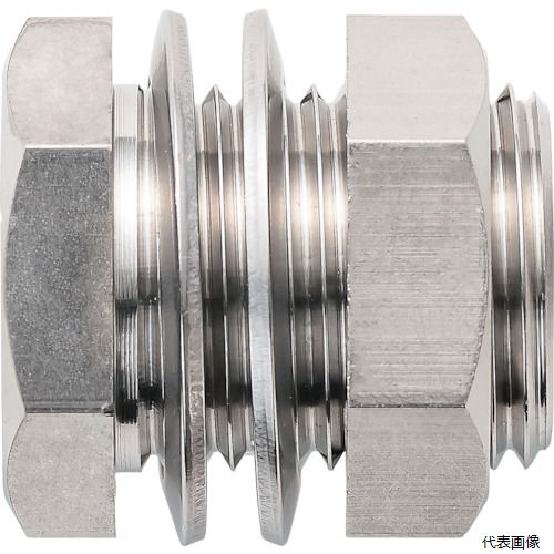 Rakuten - 潤工社 PF-1/2-1/2-SUS ステンレス継手 パネルユニオン 1／2 - 1／2