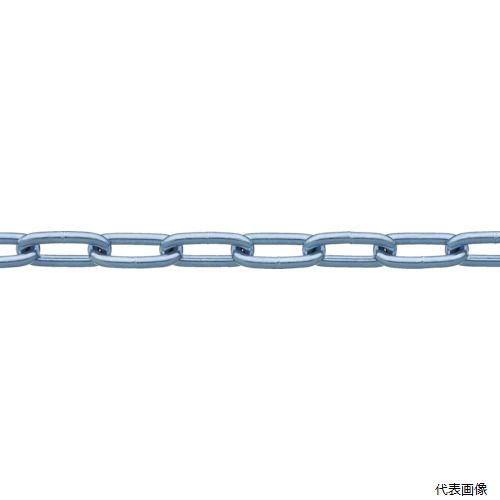 【特長】 ●切断済みチェーンですので、すぐにご使用いただけます。 【用途】 ●間仕切り・転倒防止。 【仕様】 ●全長(m)：3 ●線径d(mm)：4.8 ●内長P(mm)：27 ●内幅W(mm)：7 ●使用荷重(kN)：1.47 ●袋入 【材質／仕上】 ●スチール ●表面処理：ユニクロメッキ仕上げ 【注意】 ●提供不可：SDS 【入数】 ●1本 他のサイズはこちら 在庫のない商品は検索に表示されない場合がございます　