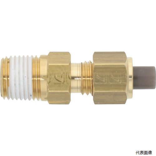 Rakuten - 潤工社 PN-6X4-PT1/8-BS 黄銅製継手(ミリ系列) ニップル 6×4mm PT1／8