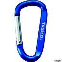 トラスコ TKN660BL TRUSCO カラビナ 線径6mmX60mm D型 ブルー