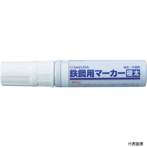 サクラクレパス PKK-J-50W サクラ 鉄鋼用マーカー極太 白