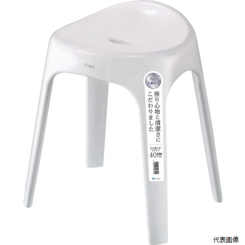 【特長】 ●座り心地と清潔さにこだわりました。 ●色：ホワイト ●幅(mm)：380 ●奥行(mm)：295 ●高さ(mm)：450 【材質／仕上】 ●ポリプロピレン 【注意】 ●踏み台として使用しないでください。 【入数】 ●1個 他のサイズはこちら 在庫のない商品は検索に表示されない場合がございます　