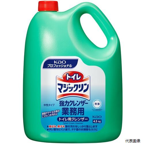 【特長】 ●タレ落ちにくい液なので、タテ面のお掃除も楽にできます。 ●黄ばみ、黒ずみをスッキリ落とします。 ●洗浄・研磨の2つのはたらきで、黄ばみ・黒ずみ等の汚れをしっかり落とします。 ●除菌成分配合。（すべての菌を除菌するわけではありません。） 【用途】 ●便器内のおそうじに ●便器内の除菌に ●容量(ml)：4500 ●容量(kg)：4.5 ●手でつぶせる容器 【材質／仕上】 ●成分：界面活性剤、研磨剤、安定化剤 ●液性：中性 【注意】 ●便座及びプラスチック製品には光沢が失われるものがあるので使用しない。 ●研磨剤の使用を禁止している便器には使用しない。 ●大理石には使用しない。 【入数】 ●1個 他のサイズはこちら 在庫のない商品は検索に表示されない場合がございます　