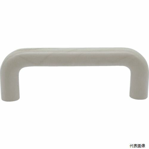 トラスコ MAHA-LG TRUSCO 丸棒取手 ABS樹脂 ライトグレー 全長80mm 全高28mm ピッチ70 めねじM4深さ11(トラス小ねじM4×28 2本付)