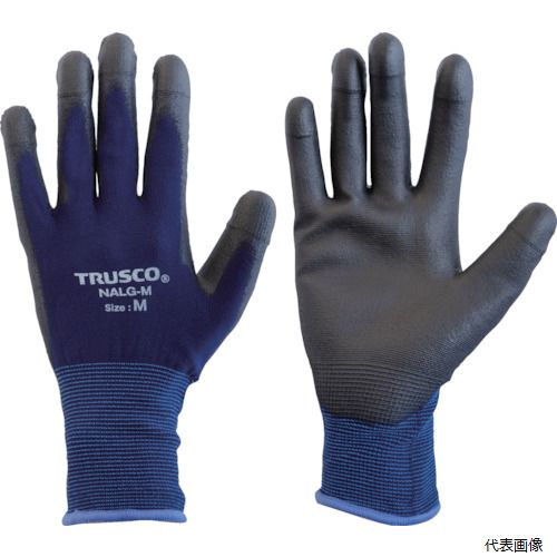 【スタンプラリー】トラスコ NALG-M TRUSCO 5本指先補強 ウレタン背抜き手袋 M