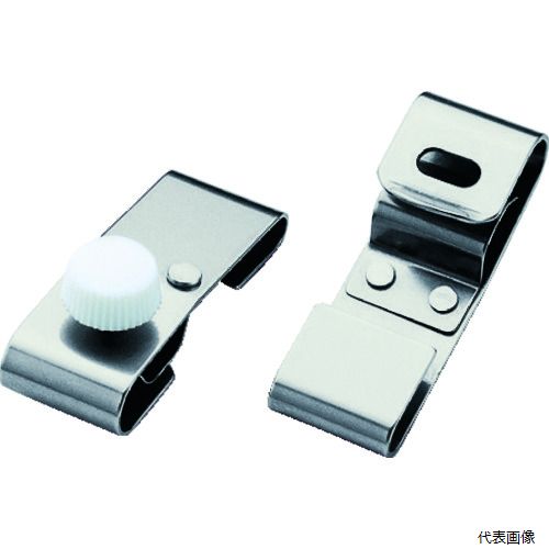 【特長】 ●ヘルメットのゴーグルを保持するためのクリップです。 【仕様】 ●品名：ゴーグルクリップ　溝なし用 ●適合機種：SC-M・SC-MB・SC-MPC・SC-LM・SC-MMT・SC-5F・SC-7F・SC-9B・SC-3H・SC-9F・SC-S1・SC-5PLL ●幅(mm)：15 ●奥行(mm)：40 ●高さ(mm)：15 ●長さ(mm)：40 【材質／仕上】 ●ステンレス 【注意】 ●ヘルメットの形状によっては装着できない場合があります。 【入数】 ●1組/2個 他のサイズはこちら 在庫のない商品は検索に表示されない場合がございます　