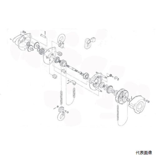 【スタンプラリー】 キトー C1FA020-10712 KITO チェーンブロック マイティM3形 CB025・CB030用部品 フックラッチ組