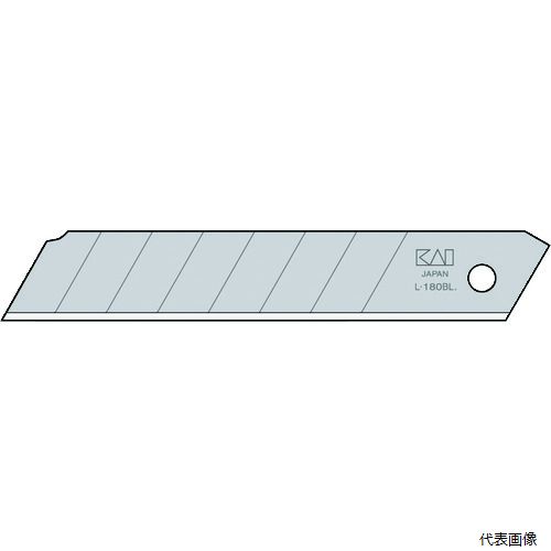 【特長】 ●壁紙、床材を切ることを目的として開発したプロ用大型カッター刃です。 ●耐久性重視の白刃です。 【仕様】 ●全長(mm)：108 ●刃厚(mm)：0.5 ●刃長(mm)：99.6 ●適合本体：L-001・L-002・L-003 ●色：シルバー ●パック入数(枚)：50 ●適合機種：L-001・L-002・L-003 ●タイプ：替刃 ●L型用白刃 【用途】 ●床材等のカットに。 ●刃の耐久性を求められる方に。 【材質／仕上】 ●刃：炭素工具鋼 【入数】 ●1箱/50枚 他のサイズはこちら 在庫のない商品は検索に表示されない場合がございます　