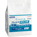 日本製紙クレシア 64115 クレシア ジャンボ消毒ウェットタオル 詰替 (250枚入)