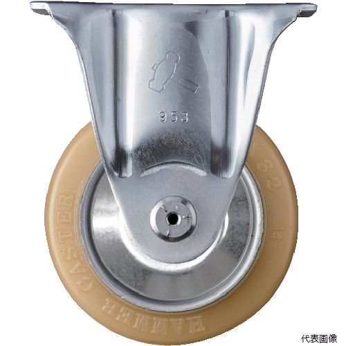 【特長】 ●荷重に対する抵抗力が大きく旋回もスムーズです。 【用途】 ●オールマイティーな中・重量用キャスターです。 【仕様】 ●許容荷重(daN)：120 ●許容荷重(kgf)：122.4 ●車輪径D(mm)：100 ●車輪幅(mm)：32 ●取付高H(mm)：132 ●取付座A(mm)：110 ●取付座B(mm)：78 ●取付ピッチX(mm)：80〜90 ●取付ピッチY(mm)：45〜50 ●取付穴径P(mm)：11 ●タイプ：固定式 ●プレート式 ●固定式 ●ローラーベアリング入 【材質／仕上】 ●金具：スチール ●金具表面処理：三価クロム化成処理 ●車輪：スチールホイール、熱硬化性ウレタン 【入数】 ●1個 他のサイズはこちら 在庫のない商品は検索に表示されない場合がございます