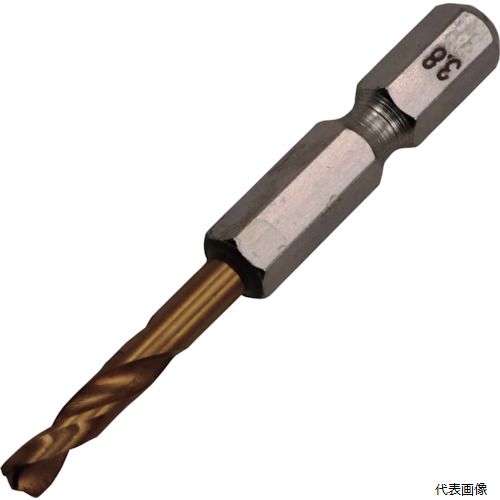 イチネンアクセス 26838 RELIEF 2本組 六角軸ショートドリル 3.8mm