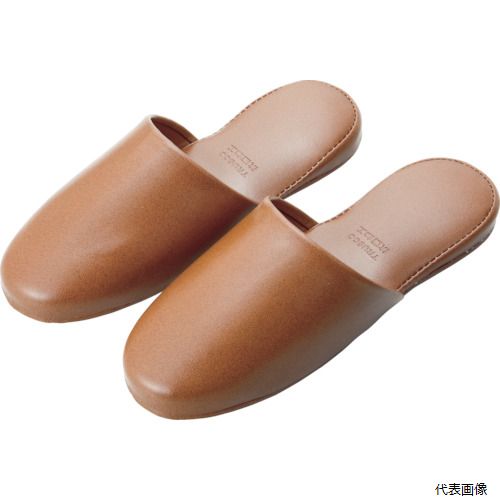 【特長】 ●お手入れ簡単、水拭きOK。歩きやすく、丈夫な人気商品です。 ●抗菌加工を施しています。 【仕様】 ●色：ブラウン ●サイズ：フリー ●外形寸法(cm)：26.5 ●内寸(cm)：26.0 ●外寸：26.5cm内寸：26.0cm ●かぶりタイプ 【材質／仕上】 ●表材：アニリンレザー ●裏底：共底(アニリンレザー) 【入数】 ●1足 他のサイズはこちら 在庫のない商品は検索に表示されない場合がございます　