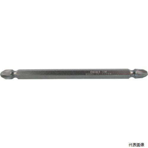 近江精機 V17W -3-100 近江 両頭ドライバービット 六角6.35mm 溝9差込 刃先＋3 全長100mm
