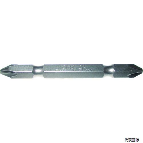 【特長】 ●専用特殊鋼を用いることで靱性を高め、耐久性を向上させています。 ●自動車産業・弱電産業・建築など様々な業種のねじ締めでご使用になれます。 ●標準品の種類も豊富で、幅広いストックを持っています。 【仕様】 ●刃先：［［＋］］2 ●全長(mm)：110 ●シャンク径(mm)：6.35 ●メーカーカタログ掲載発注品番：V-21WNo.2x6.35x110FV ●メーカーカタログ掲載商品コード：00001424 ●溝位置(mm)：17 ●差込口：6.35mm（六角） ●ダブルビット 【材質／仕上】 ●特殊工具鋼 【入数】 ●10本 他のサイズはこちら 在庫のない商品は検索に表示されない場合がございます　