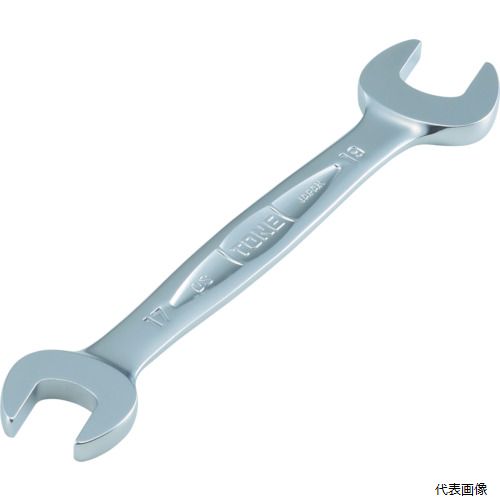 【特長】 ●美しい梨地仕上げで手に馴染む柔らかい曲線デザインです。 ●丸形とやり形の特長を合わせ持った独自のヘッド形状です。 ●グッドデザイン賞受賞品です。 【仕様】 ●二面幅寸法(mm)：17×19 ●全長(mm)：194 【材質／仕上】...