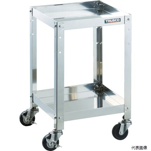 (代引き不可) トラスコ CRB-873SD TRUSCO ステンレスワゴン クリーンラビット 75φ導電車SUS金具 750×50..