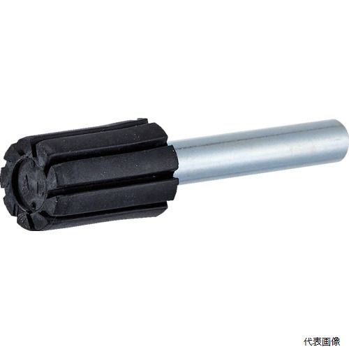 【特長】 ●ドラムは特製ゴム使用のため、ソフトなタッチで研磨できます。 【用途】 ●パイプ切断後のバリ取り。 ●ビードカット。 【仕様】 ●外径(mm)：10 ●幅(mm)：20 ●最高使用回転数(rpm)：25000 ●軸径(mm)：6 ●軸長(mm)：35 【入数】 ●1個 他のサイズはこちら 在庫のない商品は検索に表示されない場合がございます
