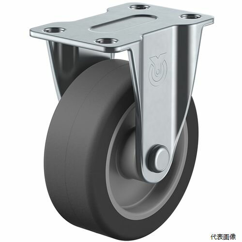 Rakuten - ユーエイ SR-65EL プレート式 固定 キャスター エラストマー 車輪径65mm Sタイプ SR型 取付寸法55×28