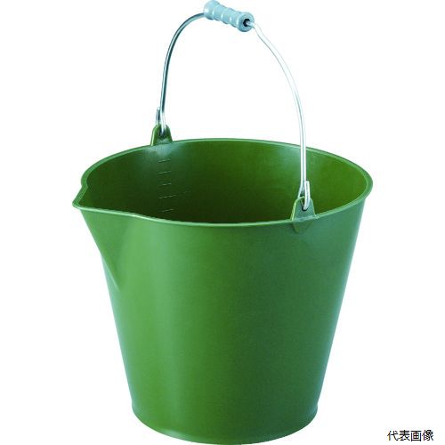 トラスコ TSB-14OD TRUSCO ソフトバケット 14L OD色
