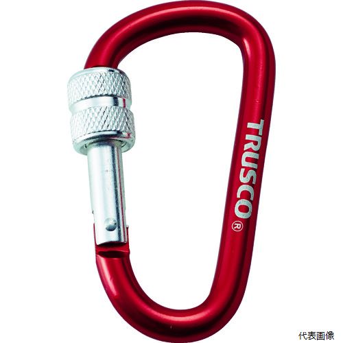 【特長】 ●カギやツールをワーキングベルトに吊るすことが可能です。 ●ねじロックを回すことでフック部分をロックできます。 【仕様】 ●色：レッド ●幅(mm)：43 ●長さ(mm)：79 ●耐荷重(kg)：5 ●高さ(mm)：79 ●内寸(mm)：66 【材質／仕上】 ●アルミニウム 【注意】 ●登山用ではありません。 【入数】 ●1個 他のサイズはこちら 在庫のない商品は検索に表示されない場合がございます　