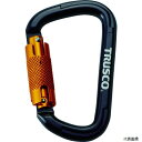 トラスコ TKNSL1111BK TRUSCO スライドロック付カラビナ 線径10.5mmx110mm ブラック
