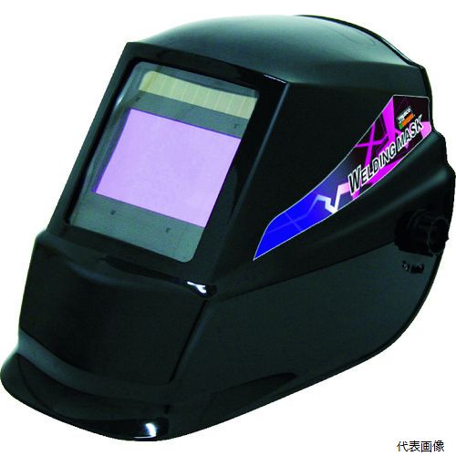 【特長】 ●高性能遮光センサー内蔵で低電流TIG対応可能です。 ●可視面積大幅アップのワイドスクリーンタイプで視界良好です。 ●1/25000秒の瞬間反応で有害光線をカットします。 ●手棒溶接からTIG溶接まで対応します。 ●溶接時の有害光線を瞬時に遮光します。 ●透過時の明るさも#3.5になってより見やすくなりました。 【用途】 ●TIG溶接、半自動溶接、手棒溶接に。 【仕様】 ●遮光前：#3.5 ●遮光後：#9〜#13 ●遮光スピード(秒)：1/25000 ●電源(V)：CR2450×2個（付属） ●復帰速度調整：(無段階調節)0.1〜1.0秒 ●センサー数(センサー)：4 ●可視サイズ(mm)：97×62 ●電池交換可です。(電池CR2450×2個使用) 【セット内容／付属品】 ●外側プレート ●汗取りパッド ●ヘッドバンド一式 【注意】 ●ヘルメット取付金具は別売です。 【入数】 ●1個 他のサイズはこちら 在庫のない商品は検索に表示されない場合がございます　
