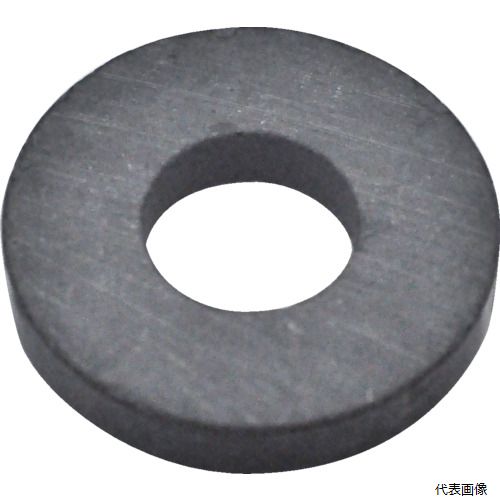 トラスコ TF18RA-1P TRUSCO フェライト磁石 丸形・穴あり 外径17.5mmX厚み3mm 1個入