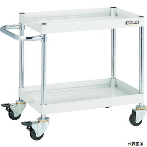 (代引き不可) トラスコ FAW-672-W TRUSCO ツールワゴン ファルコンワゴン750X500 ゴム車輪 ホワイト
