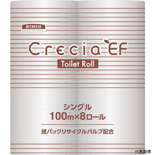 【特長】 ●当社独自の製法でバージンパルプ同様のやわらかな肌ざわりを実現しながらも、環境に配慮した製品です。 【仕様】 ●タイプ：シングル ●幅(mm)：114 ●長さ(m)：100 ●ケース入数：64ロール ●シートサイズ(mm)：114×100 ●1ケースあたり8パック(1パック＝8ロール)入 ●100mシングル ●紙パックリサイクルパルプ配合 【材質／仕上】 ●パルプ＋紙パック等リサイクルパルプ 【入数】 ●1CS/64ROL 他のサイズはこちら 在庫のない商品は検索に表示されない場合がございます　
