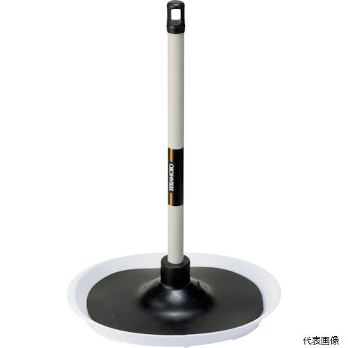 テラモト CL-421-080-0 トイレつまりとりFITワイド(節水便器対応)短柄トレイ付