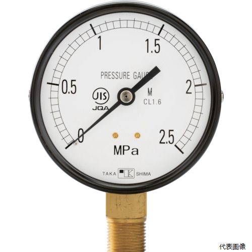 乐天商城 - 高島計器 1028060 高島 一般圧力計(A枠立型・φ100) 圧力レンジ0.0〜0.6MPa R3／8【1028060】