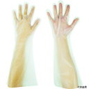 東京パック EL45L エンボス手袋ロング五本絞り クリア L (50枚入)(4)