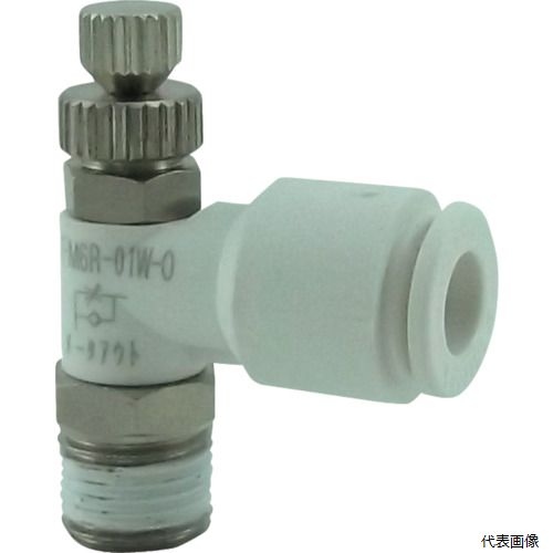 千代田通商 FM6R-01W-O チヨダ ファイブミニスピードコントローラα 白 メーターアウト6mm・R1／8