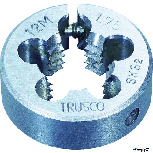 トラスコ T25D-10X1.25 TRUSCO 丸ダイス 25径 M10X1.25 (SKS)