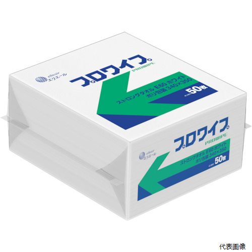 EBS 823653 エリエール プロワイプ ストロングタオルE60 ホワイト ポリ包装 340×350
