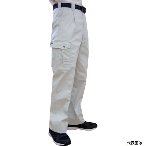 トーマセンイ 7661SG91 TEAGLES 綿混カーゴパンツ シルバーグレー 91cm