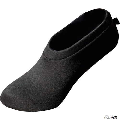 【スタンプラリー】徳武産業 46030020061 はたラク はたラクソックスカバ— ブラック 3L(26.5〜27.5)