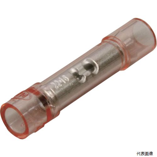 ニチフ TMX BP-1.25RCL 環境配慮形絶縁被覆付圧着スリーブ(B形)100個入 赤透明